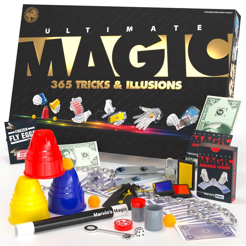 Marvins Magic Marvin’s Magic Ultimate 365 Magic Tricks & Illusions Set – Complete Magician Kit with Cards, Cups & Mind Reading Tricks - Image 2